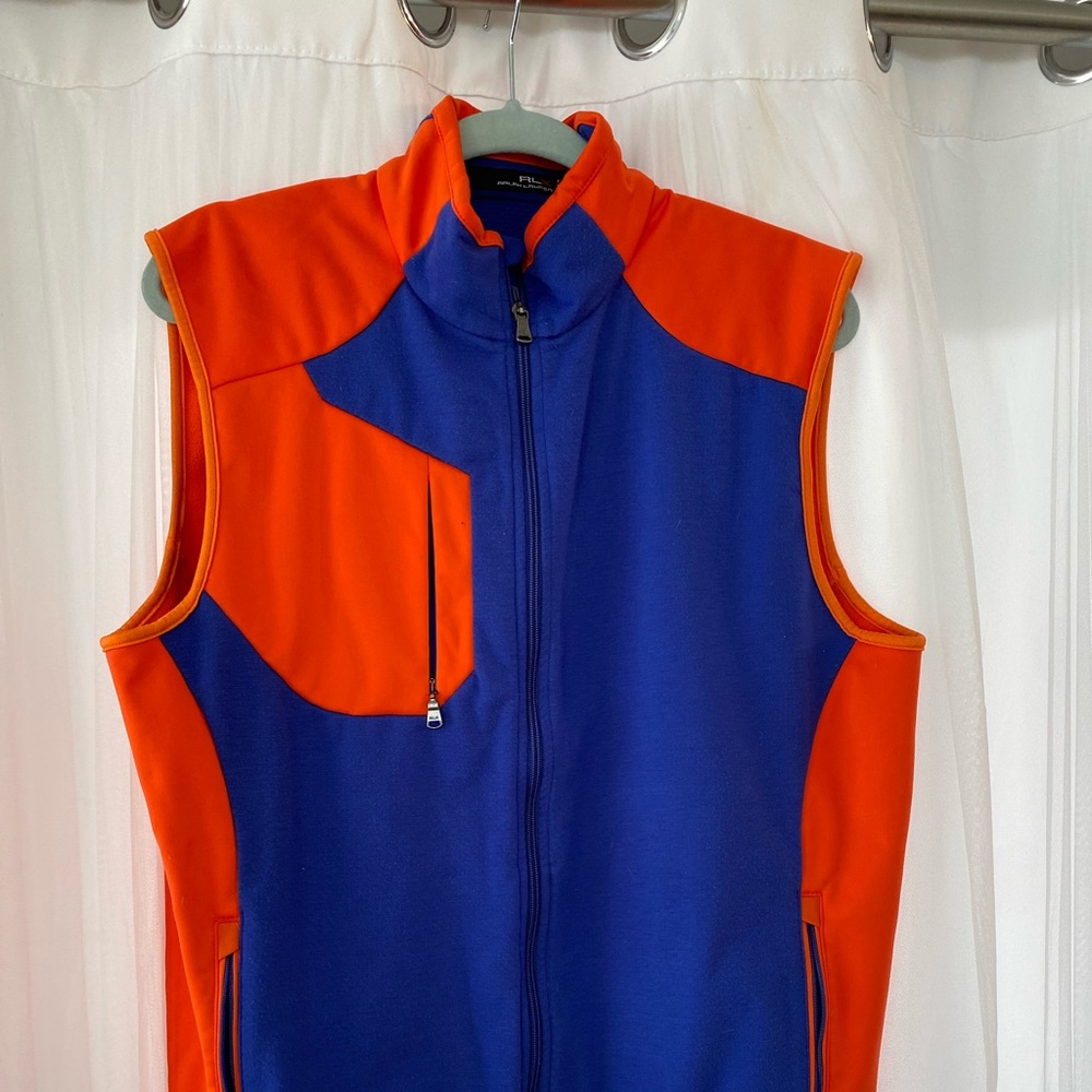 Polo sport by Ralph Lauren large orange and blue vest